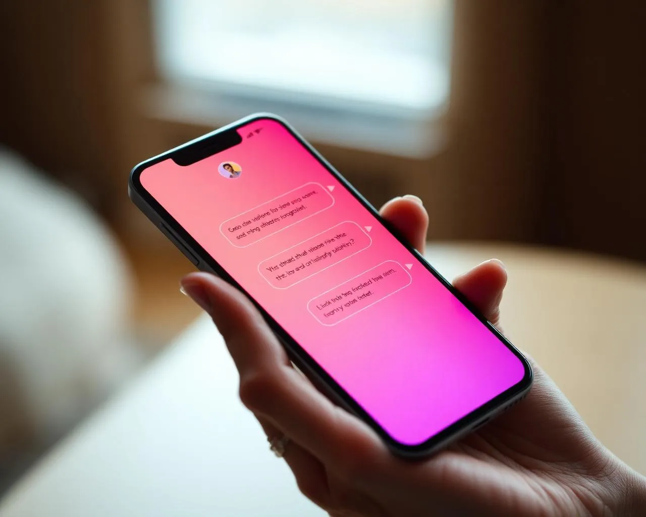 Private chat with a Fapwise AI companion on a phone
