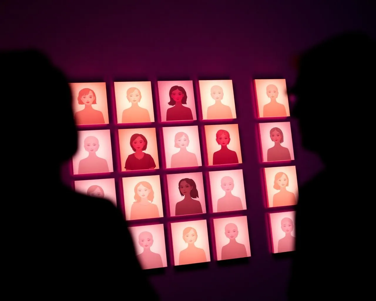 Grid of AI companion profile cards in the Fapwise directory